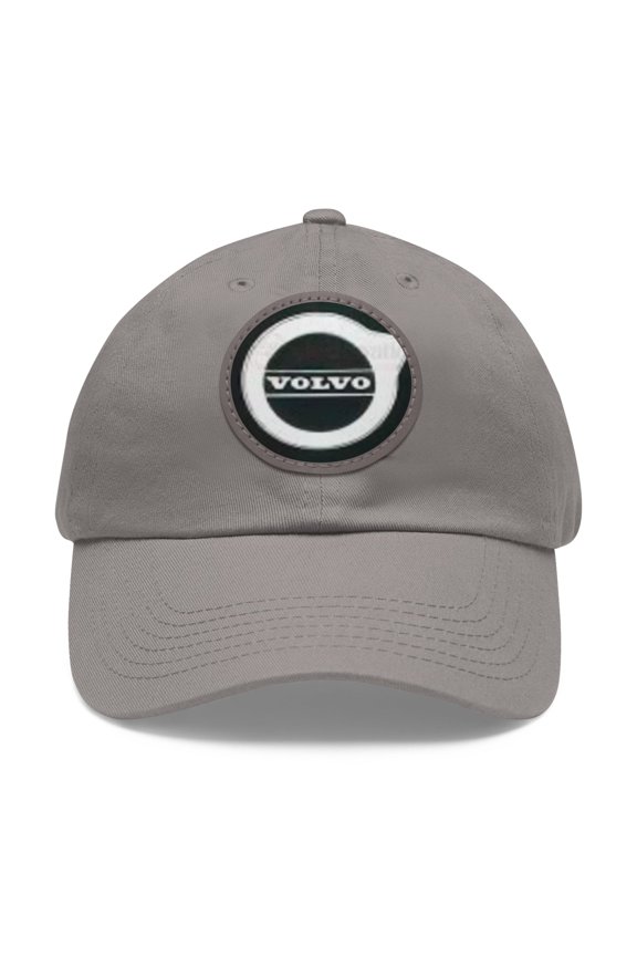 VOLVO Dad Hat with Leather Patch (Round)