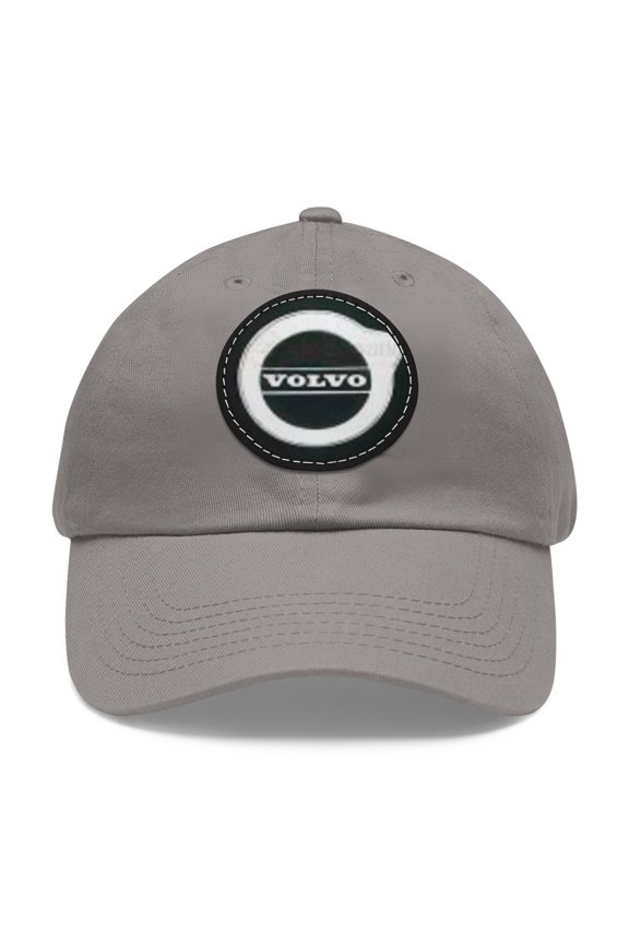 VOLVO Dad Hat with Leather Patch (Round)