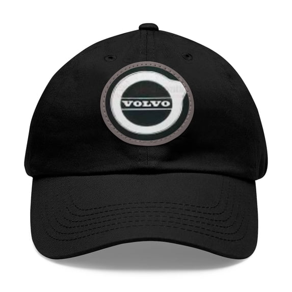 VOLVO Dad Hat with Leather Patch (Round)