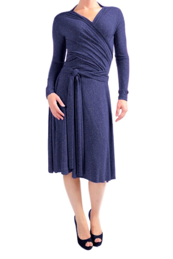 Women's Tropic Cobalt Victoria Short Long Sleeve Transformer Dress NWT