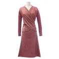 thumbnail image 1 of VON VONNI Women's Tropic Red Victoria Short Long Sleeve Transformer Dress NWT, 1 of 2