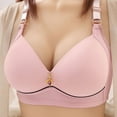 thumbnail image 1 of VONCOS Bras for Women Comfortable Everyday Bra Full Figure Push-Up Wirelfree Bras Tops Underwear Pink Size M, 1 of 9