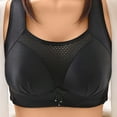 thumbnail image 1 of VONCOS Bras for Women Wirelfree Bras Full Figure Plus Size Push-Up Tops Underwear Black Size 2XL, 1 of 3