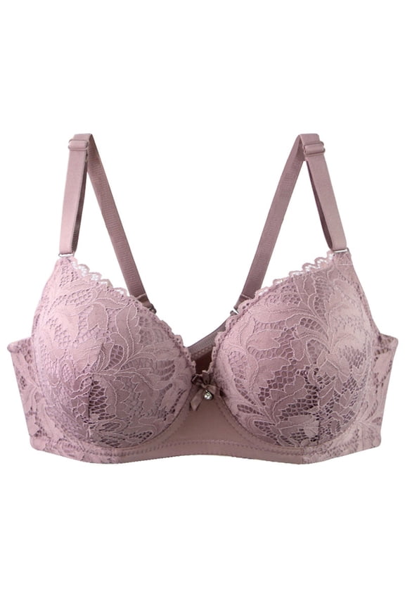 Full Figure Bras for Women Plus Size Supportive Plunge Bra Lace Underwire Full Coverage Pink 36E 38E 40E 42E 44E 46E 48E 50E,Size 85E