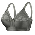 thumbnail image 1 of VONCOS Plus Size Wireless Bra for Women Full Coverage Army Green Lace Comfort Bra Non Padded Wirefree Everyday Sleep Lounge Bra,Size 36, 1 of 4