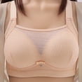 thumbnail image 1 of VONCOS Plus Size Wireless Bra for Women Full Coverage Supportive Comfort Bra Wire Free Wide Strap Beige L-4XL,Size L, 1 of 8