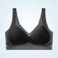 thumbnail image 1 of VONCOS Seamless Wire Free Bra for Women - Comfort Breathable Everyday & Lounge Bra for Sleep Yoga, Black,Size XL, 1 of 3