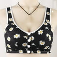 thumbnail image 1 of VONCOS Women Push-Up Bra- Solid Color Vest Wirelfree Bras Underwear Black Size L, 1 of 3