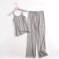 thumbnail image 1 of VONCOS Womens Modal Cotton Loungewear Set Gray - Sleeveless Cami Top & Wide Leg Pants, Soft Pajama Sleepwear Set,Size 3XL, 1 of 3