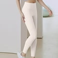 thumbnail image 1 of VONCOS Womens Yoga Leggings- Pockets Fitness Stretch High Waist Running Workout Sports Pants White Size 3XL, 1 of 5