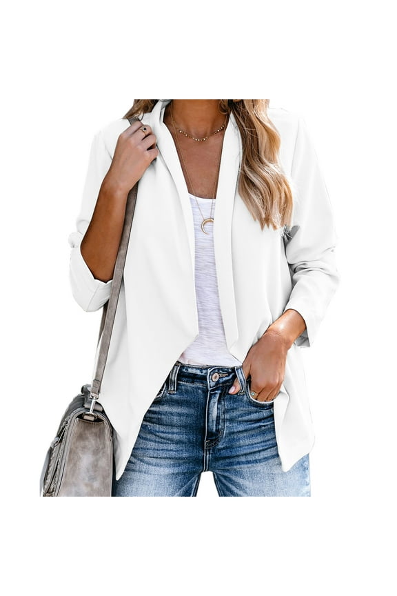 Women's Crew Neck Casual Short Sleeve Ruffle-Trim Summer Mini Dresses