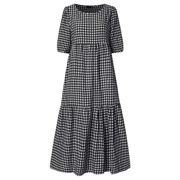 Womens Little Black Dress Summer Dresses Gingham Dresses Women