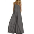 thumbnail image 1 of VONDA Women's Sleeveless Summer Long Straps Maxi Sling Dress, 1 of 4