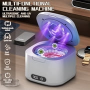 VONGEM Dental Ultrasonic Retainer Cleaner Machine - Dental Cleaning Pod for Denture, Mouth Guard, Aligner, Night Guard, Braces, Toothbrush Heads, Jewelry, 49kHz Retainer Cleaner with Digital Timer