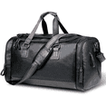 thumbnail image 1 of VONGEM Travel Duffel Bag, 22" Vegan Leather Gym, Carry On, Weekender Overnight Luggage Bag, Lightweight & Large Duffle Water-proof Durable for Men & Women, 1 of 6