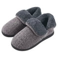 VONMAY Men's Fuzzy Slippers Boots Memory Foam Booties Comfy House Shoes ...