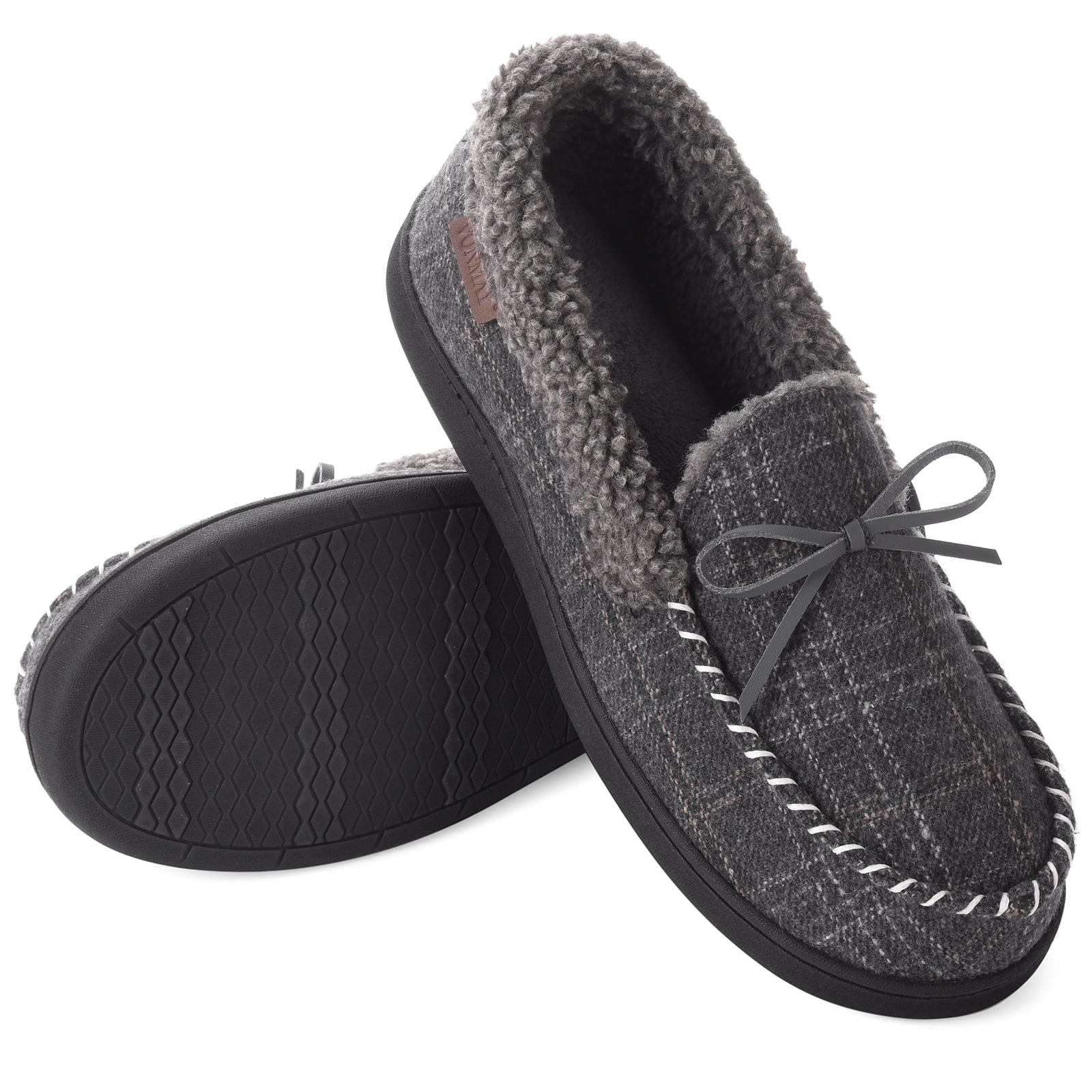 Mens Winter Memory Foam Cozy House Slippers Suede Moccasins Indoor Outdoor  Warm Thermal Slippers | Shop On Temu And start Saving | Temu United Arab  Emirates