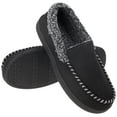thumbnail image 1 of VONMAY Men's Moccasin Slippers Fuzzy House Shoes with Whipstitch Indoor Outdoor, 1 of 5