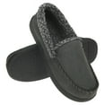 thumbnail image 1 of VONMAY Men's Moccasin Slippers Fuzzy House Shoes with Whipstitch Indoor Outdoor, 1 of 5