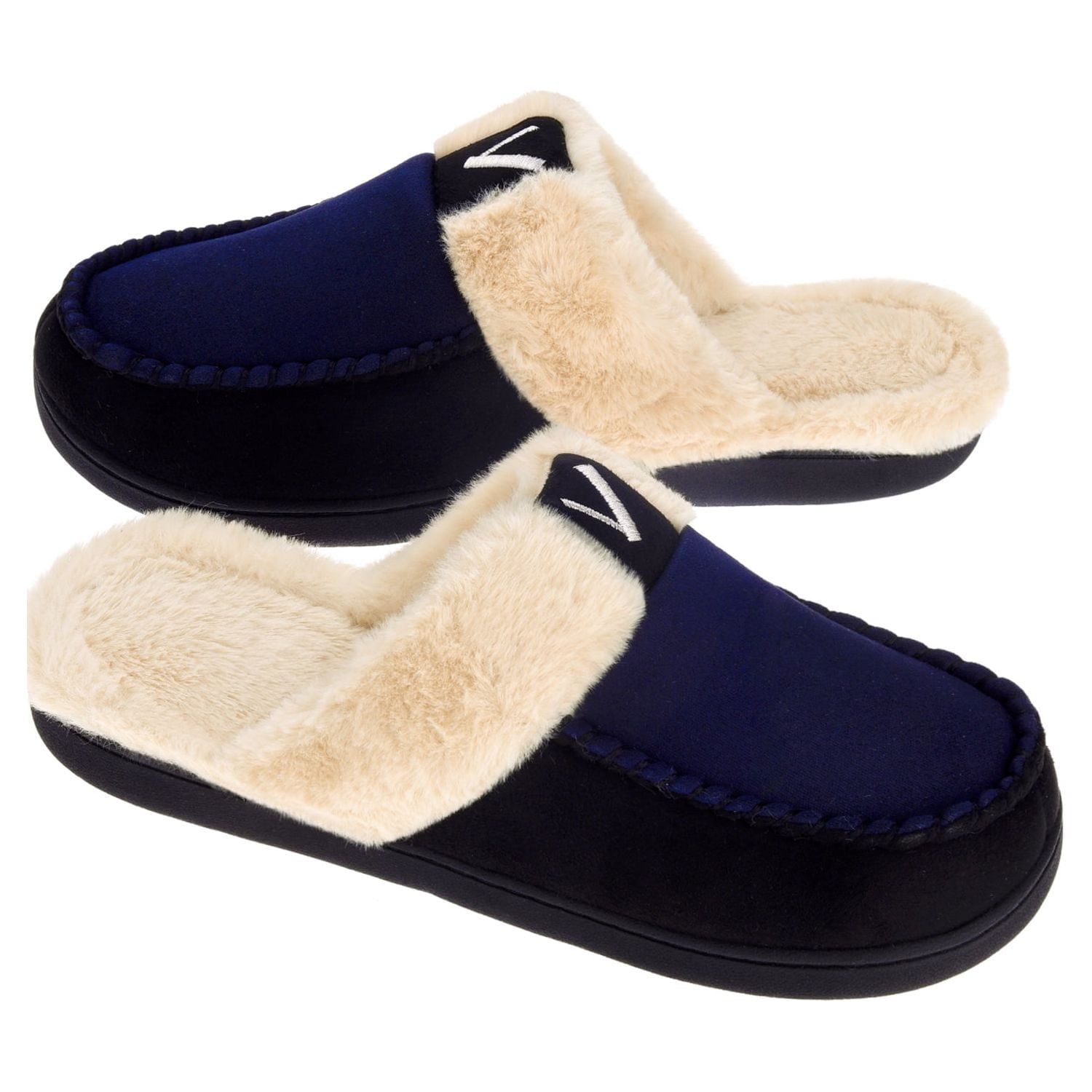 Moccasin style house shoes best sale