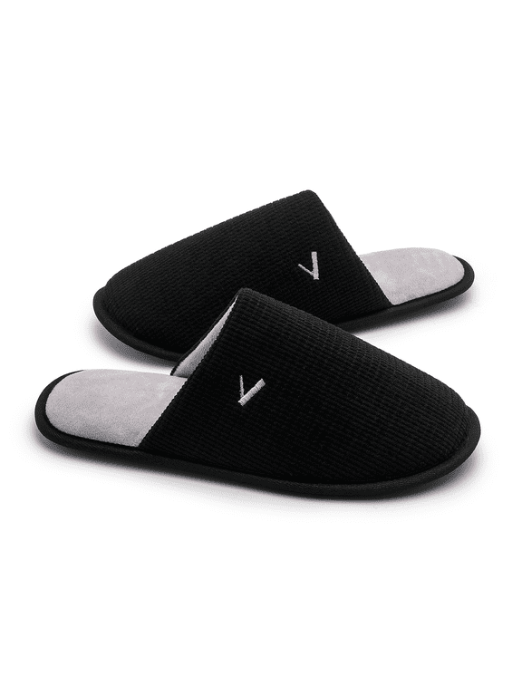 Men's Slippers Cozy Scuff Slippers Comfort House Shoes Memory Foam Slip on