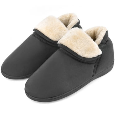 VONMAY Men's Suede Slipper Booties Memory Foam Slip Ons Anti-Skid Boots Indoor Outdoor