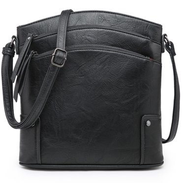 Convertible Tote & Backpack Bag - 600D Nylon Multi-Function Bag With Padded Straps (Black, 14"x17"x6.5")