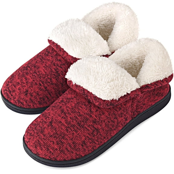 VONMAY Women's Fuzzy Slippers Booties Indoor Outdoor House Shoes