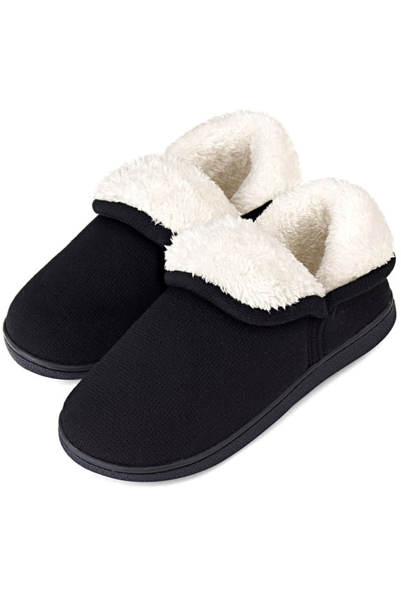 Women's Fuzzy Slippers Booties Indoor Outdoor House Shoes