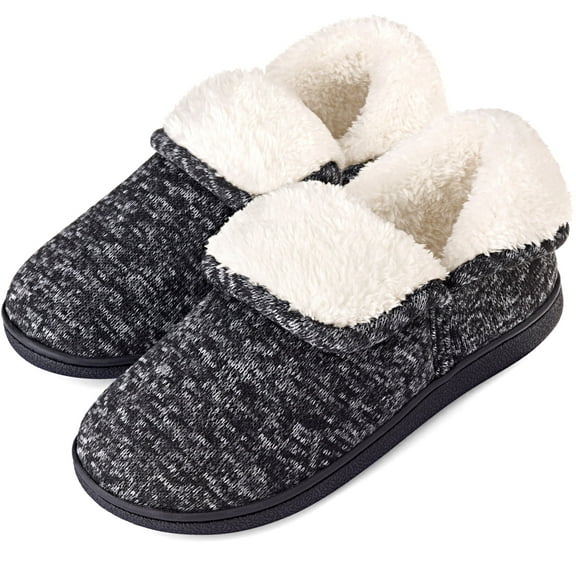 VONMAY Women's Fuzzy Slippers Booties Indoor Outdoor House Shoes