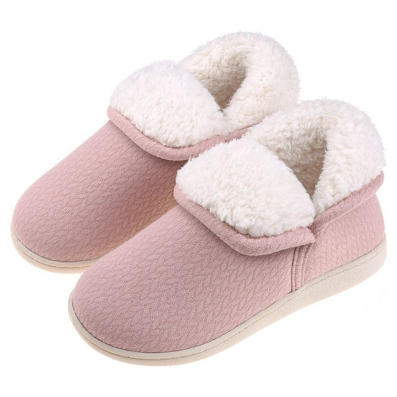 VONMAY Women's Fuzzy Slippers Booties Indoor Outdoor House Shoes