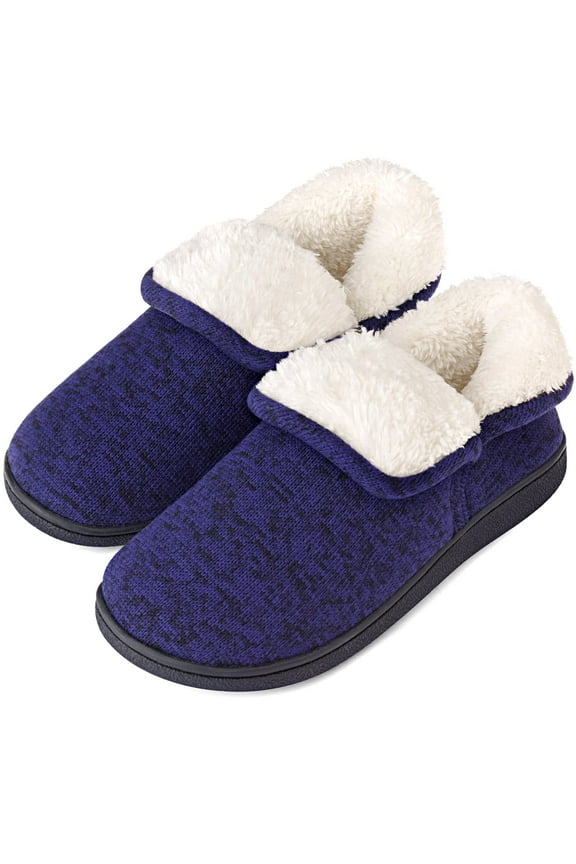 Women's Fuzzy Slippers Booties Indoor Outdoor House Shoes