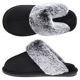 thumbnail image 1 of VONMAY Women's Scuff Slippers Fuzzy Indoor Outdoor House Shoes, 1 of 6