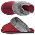 thumbnail image 1 of VONMAY Women's Scuff Slippers Fuzzy Indoor Outdoor House Shoes, 1 of 7