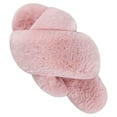 thumbnail image 1 of VONMAY Women's Slippers Plush Cross Band Open Toe Slides Fuzzy SPA House Slippers, 1 of 6