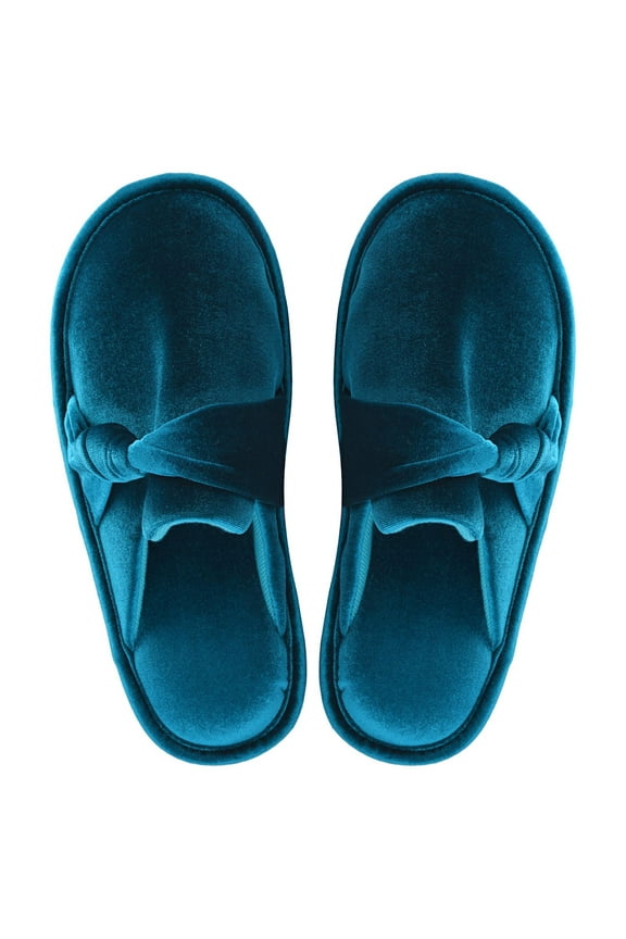 Women's Slippers Velvet Slip on House Shoes Cozy Spa Slippers