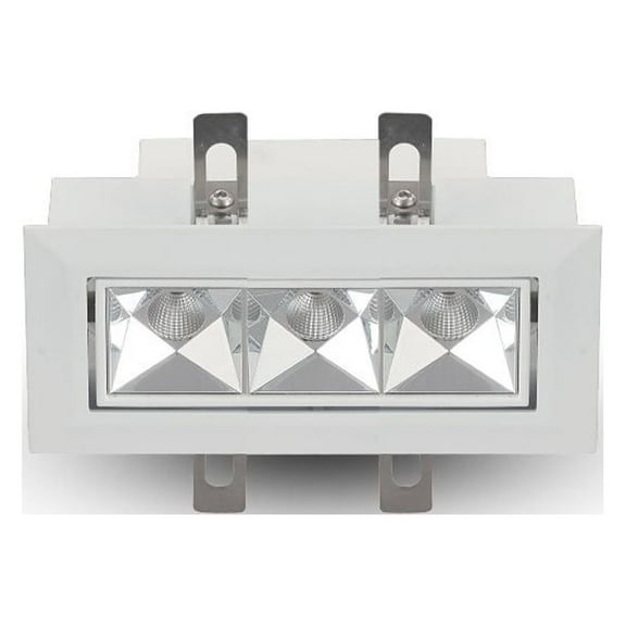 VONN 3-light Adjustable ETL Commercial Grade LED Recessed Downlight w/Trim White