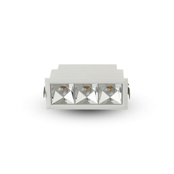 VONN 3-light Aluminum ETL Commercial Grade LED Recessed Downlight w/ Trim White