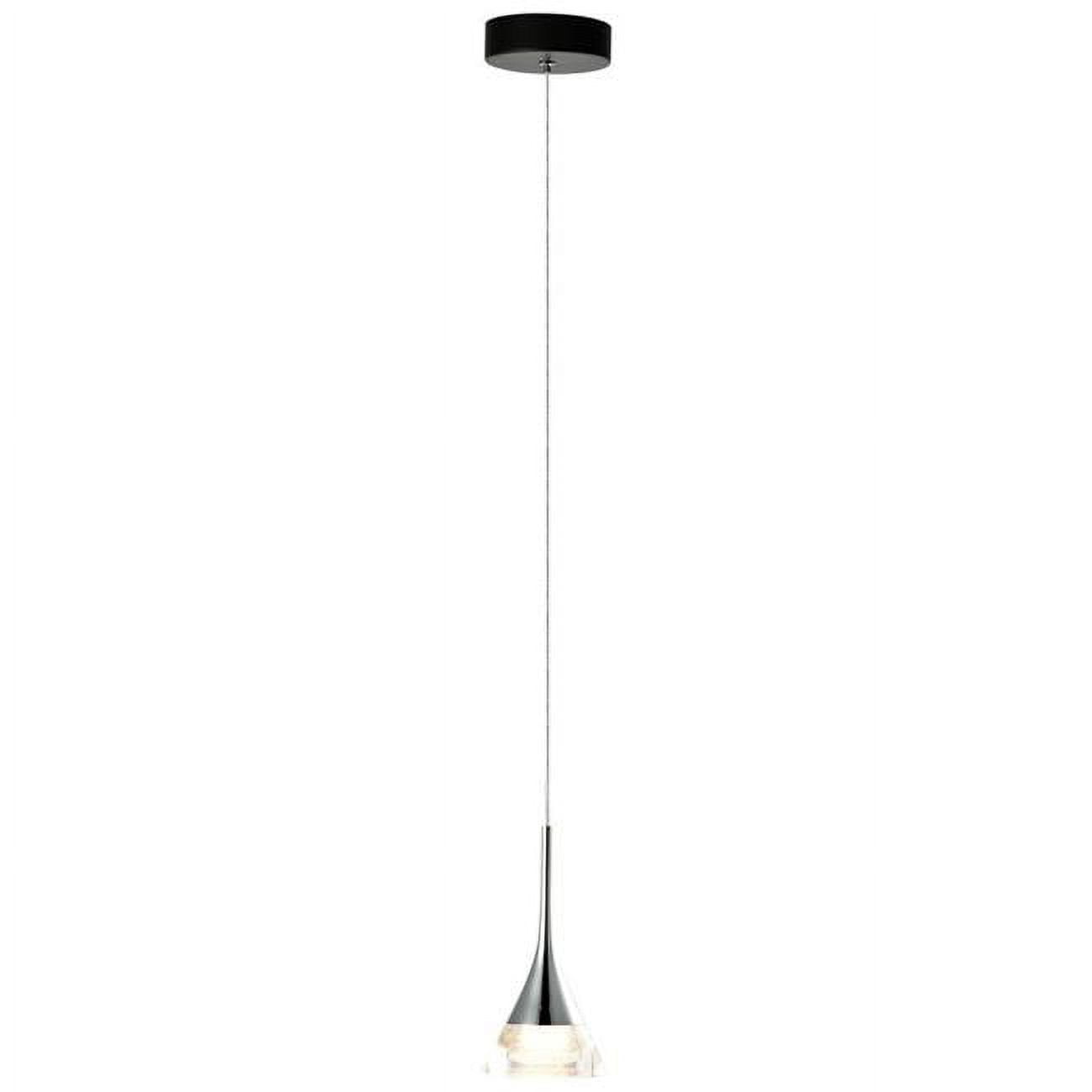 Amalfi Contemporary Chrome LED Jar Pendant Light, Energy Star Certified