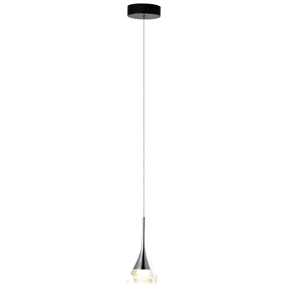 Amalfi Contemporary Chrome LED Jar Pendant Light, Energy Star Certified