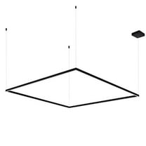 VONN Atria 51" Square Aluminum ETL Certified Integrated LED Chandelier in Black