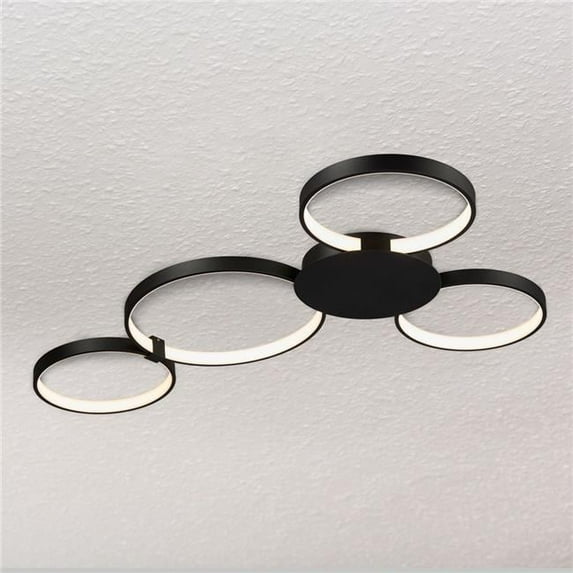 VONN Capella 43" Aluminum ETL Certified Integrated LED Ceiling Fixture in Black