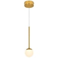 thumbnail image 1 of VONN Capri 5" Height Adjustable ETL Certified Integrated LED Pendant in AB, 1 of 21