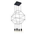 thumbnail image 1 of VONN Expression 18" ETL Certified Integrated LED Aluminum/Acrylic Pendant Black, 1 of 12