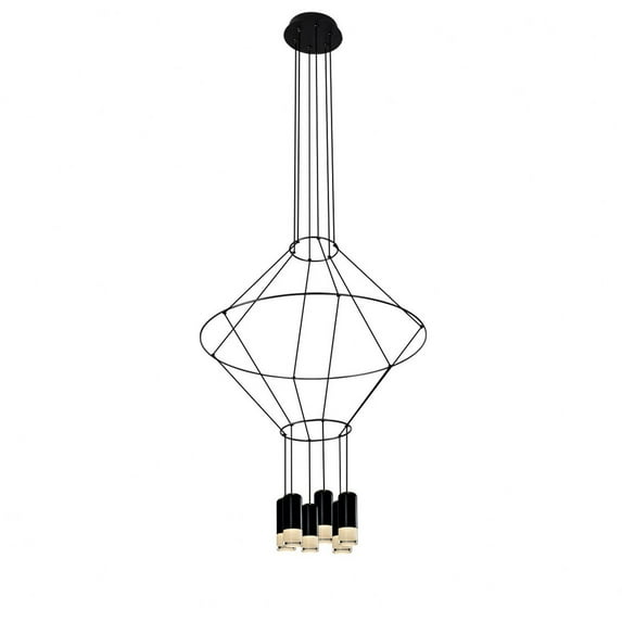 VONN Expression 24" ETL Certified Integrated LED Aluminum/Acrylic Pendant Black
