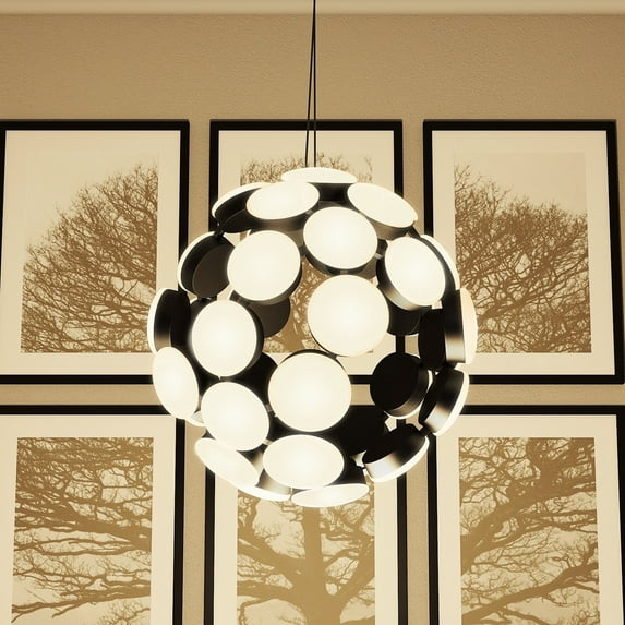 VONN Lighting Kastra 19-inch Integrated LED Globe Chandelier - N/A