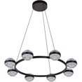 thumbnail image 1 of VONN Milano 33" ETL Certified Integrated LED Aluminum Chandelier - Black, 1 of 24