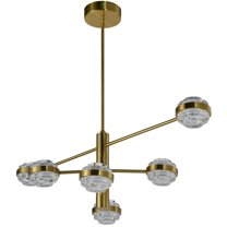 VONN Milano 40" ETL Certified Integrated LED Aluminum Chandelier - Antique Brass