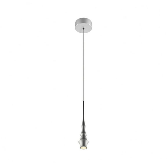 VONN Polaris 5" ETL Certified Integrated LED Aluminum Pendant in Silver