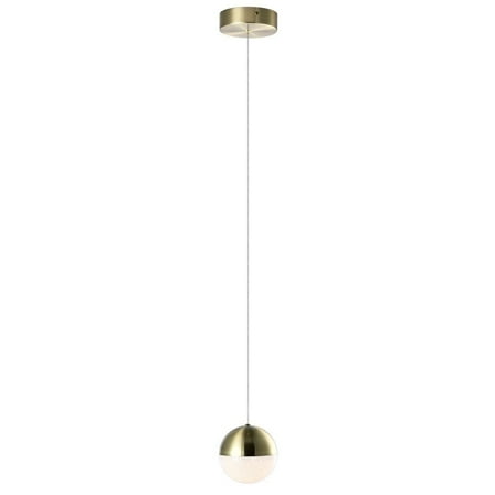 VONN Ravello 5" Integrated LED ETL Certified Aluminum Pendant in Brass